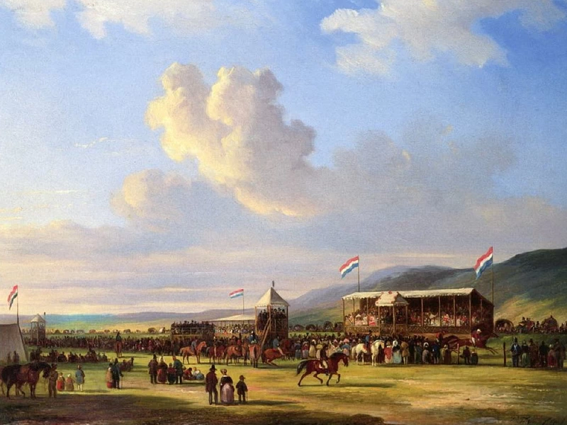 1808-Pieter Frederik van Os - Corsa di cavalli 1850